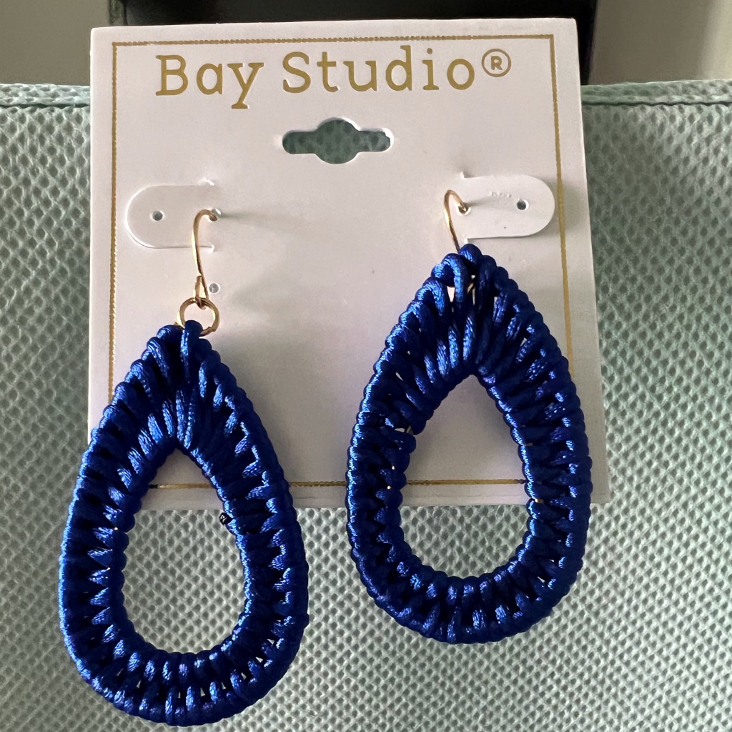 Bay Studio Royal Blue Drop Earrings 9$